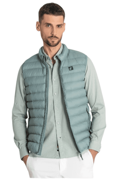 Chaleco guateado aguamarina Dos Galgos