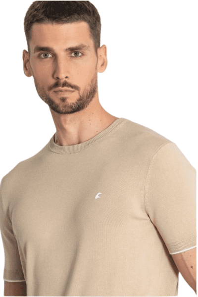 Suéter cuello redondo tostado Dos Galgos