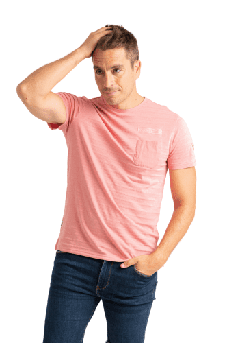 Camiseta listado bolsillo Privata