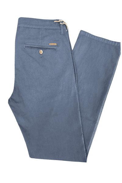 Pantalón chino recto Altea Azul