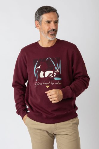 Sudadera granate Privata