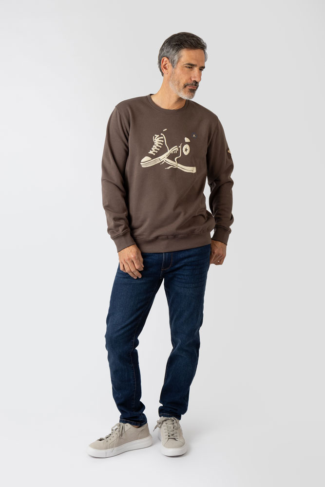 Sudadera marron Privata - Imagen 2