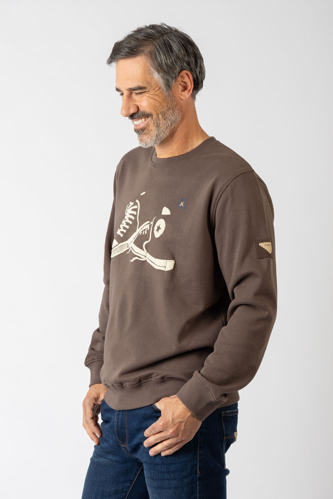 Sudadera marron Privata - Imagen 3