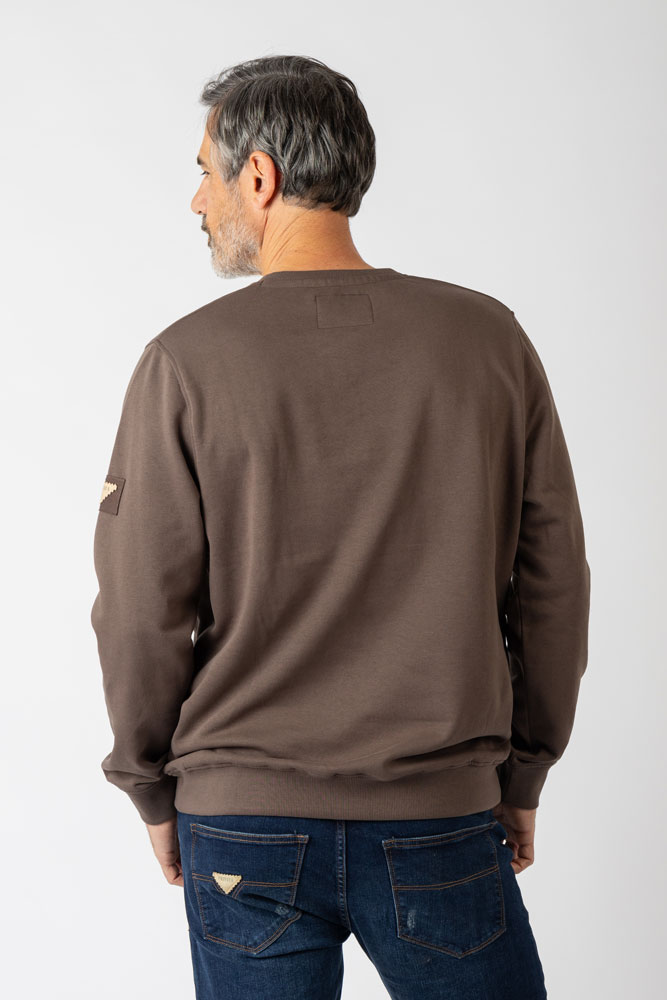 Sudadera marron Privata - Imagen 4
