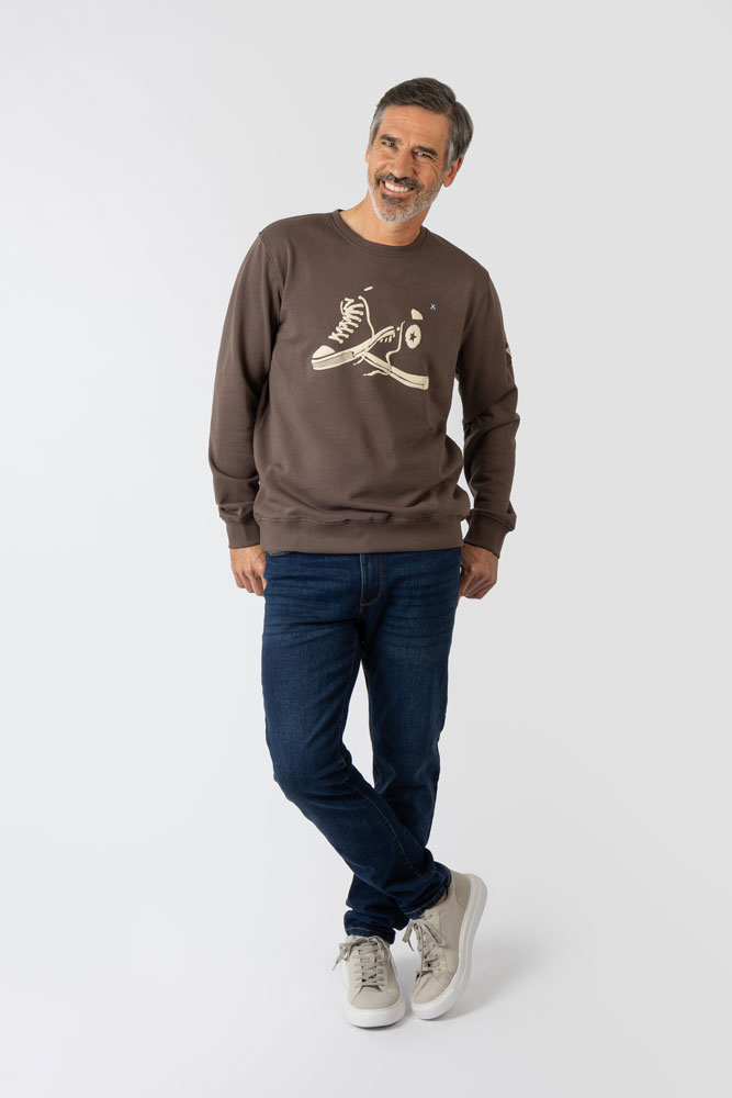 Sudadera marron Privata - Imagen 6