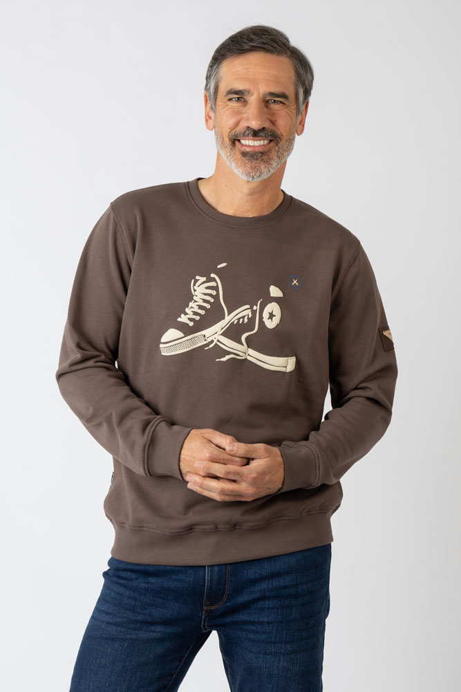 Sudadera marron Privata - Imagen 7