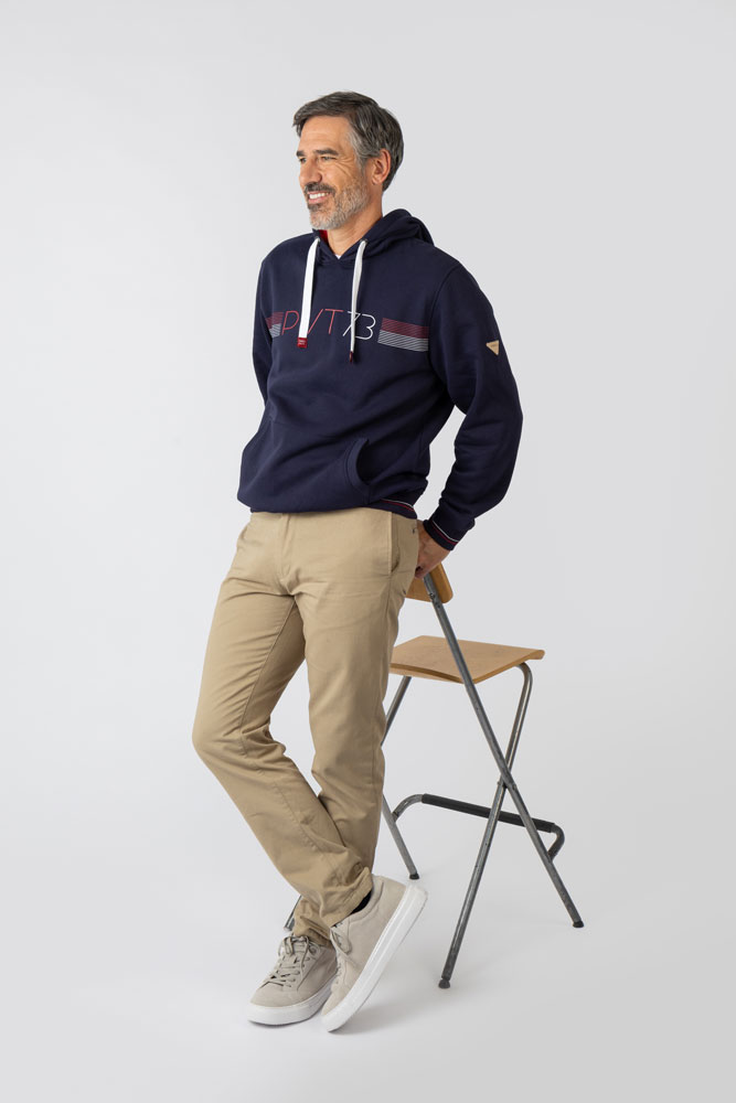 Sudadera capucha marino Privata - Imagen 5