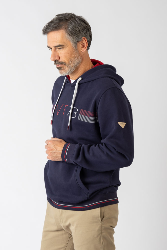 Sudadera capucha marino Privata - Imagen 10