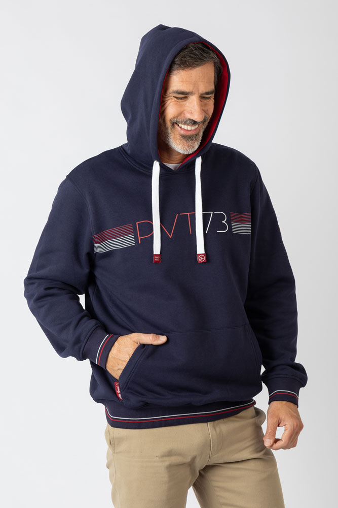 Sudadera capucha marino Privata - Imagen 8