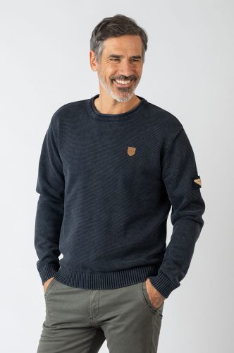 Jersey cuello redondo azul Privata