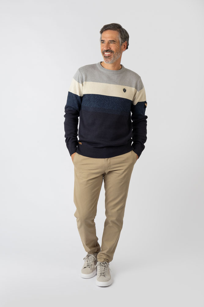 Jersey cuello redondo tricolor Privata - Imagen 3