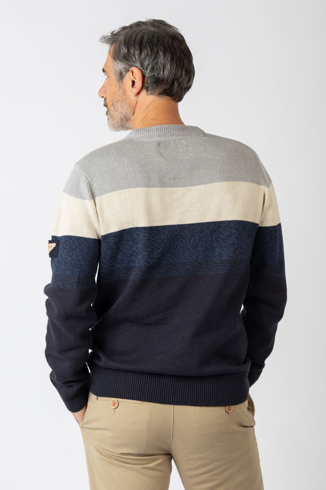 Jersey cuello redondo tricolor Privata - Imagen 4