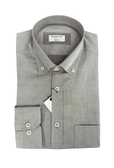 Camisa bolsillo granate Bassette