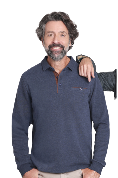 Polo camisero manga larga punto Tem