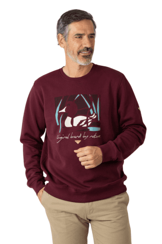 Sudadera granate Privata