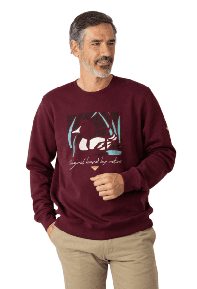 Sudadera granate Privata