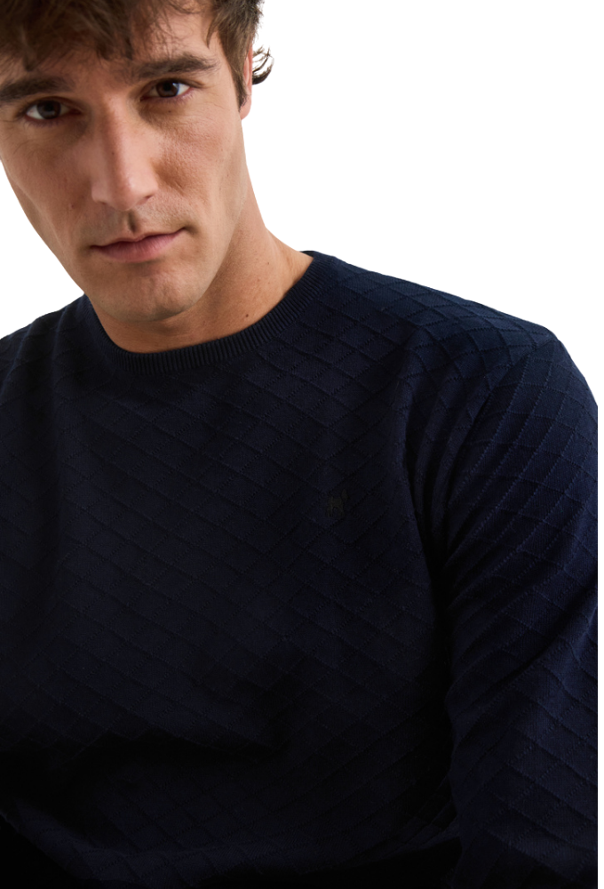 Jersey tejido diamante azul Williot - Imagen 5