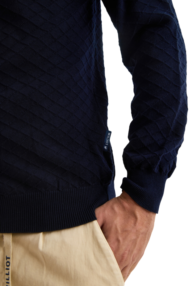 Jersey tejido diamante azul Williot - Imagen 4