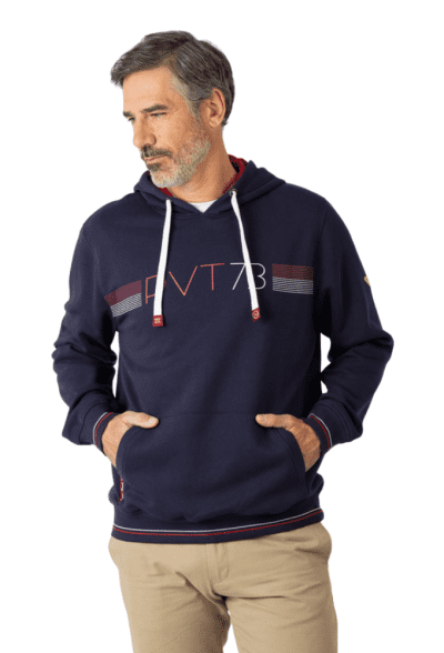 Sudadera capucha marino Privata