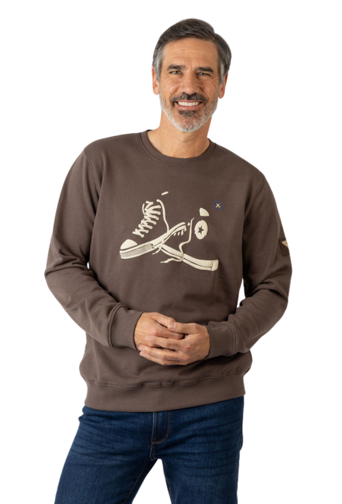 Sudadera marron Privata