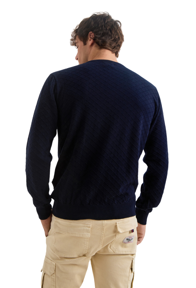 Jersey tejido diamante azul Williot - Imagen 2