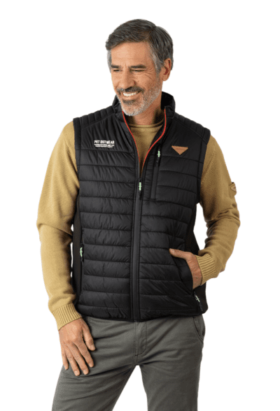 Chaleco guateado negro Privata