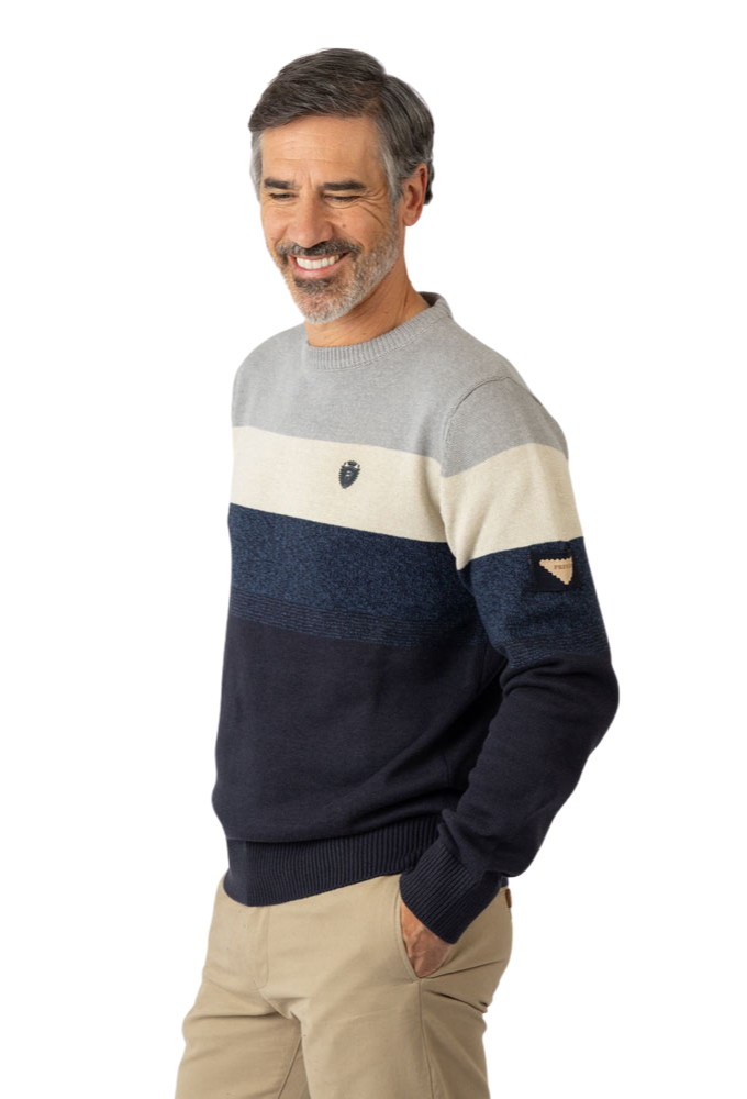 Jersey cuello redondo tricolor Privata - Imagen 2