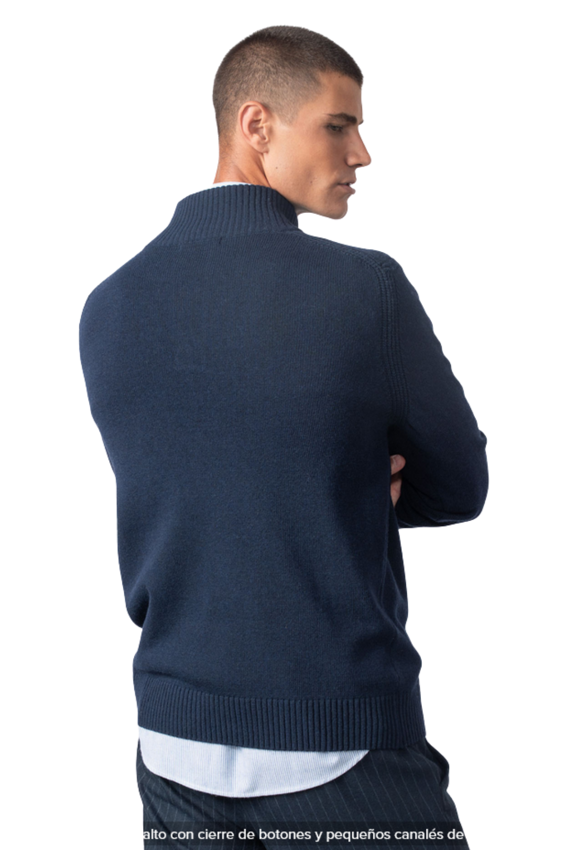 Jersey cuello alto botones Etiem - Imagen 3