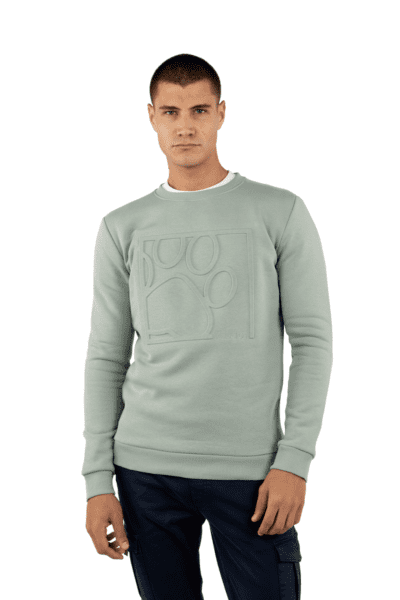 Sudadera Huella Relieve Khaki menta Williot