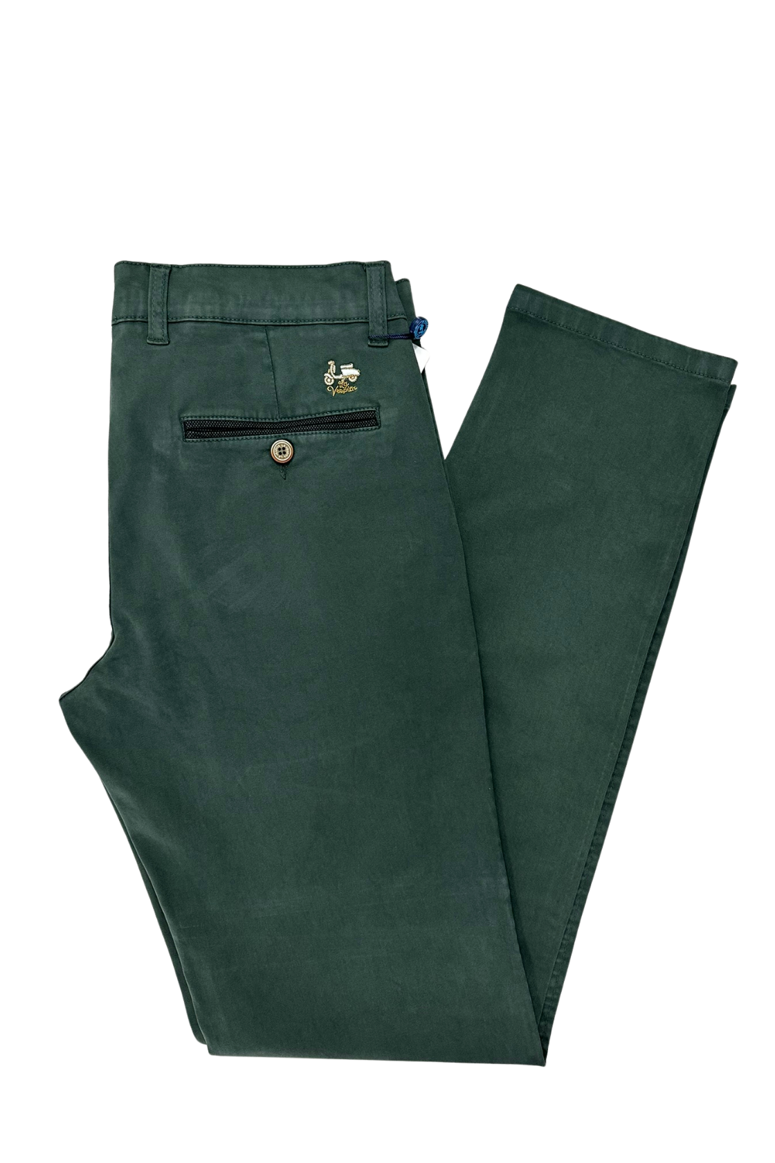 Pantalón chino recto verde La Vespita