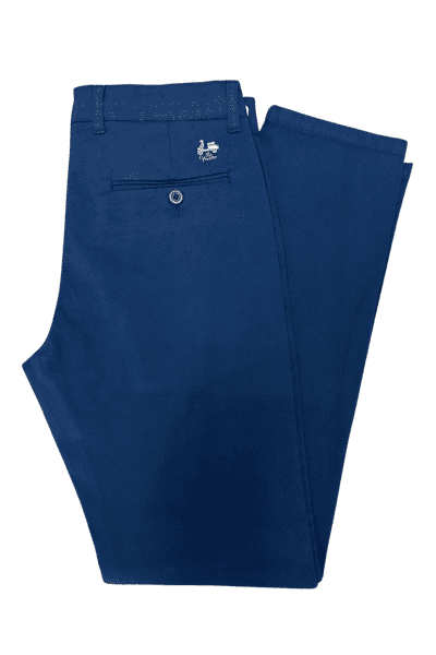 Pantalón chino recto azul tinta La Vespita