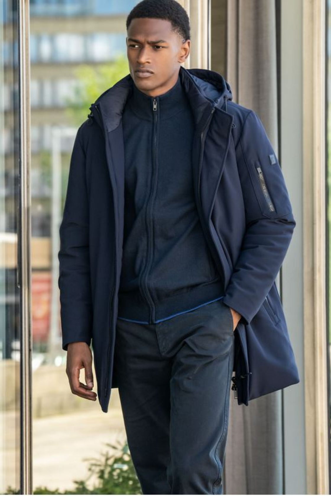 Parka larga azul Dos Galgos - Imagen 3