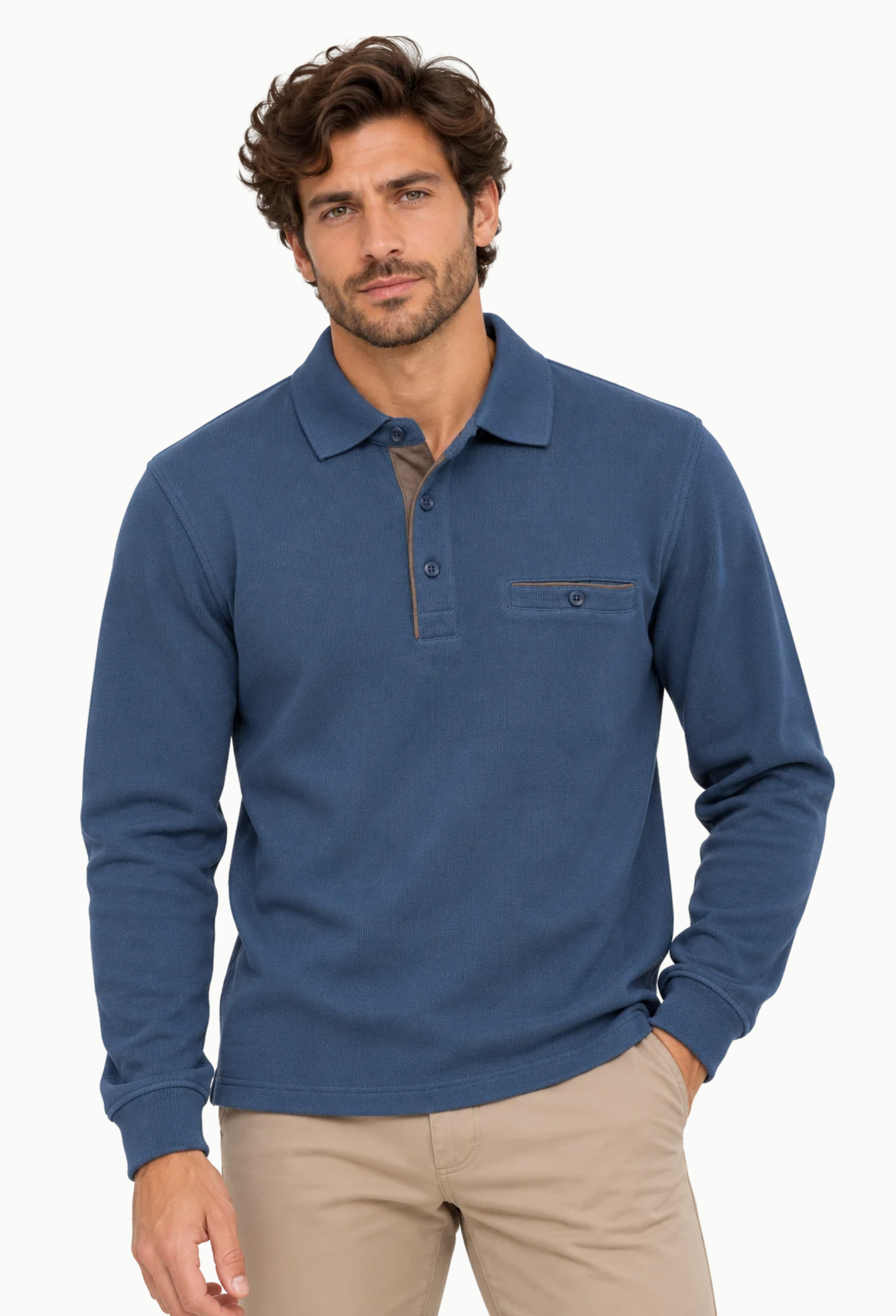 Polo Manga Larga Invierno Neptuno Roberto Bassi