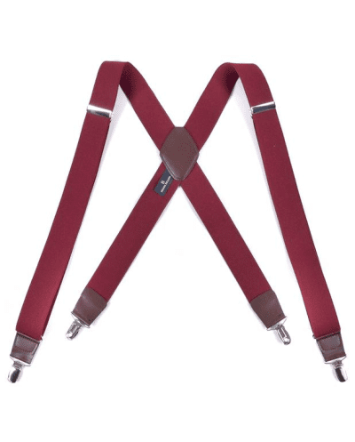 Tirantes liso bellido granate