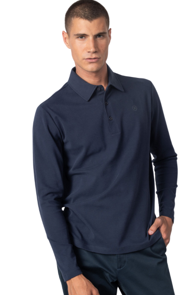 Polo camisero en punto Etiem