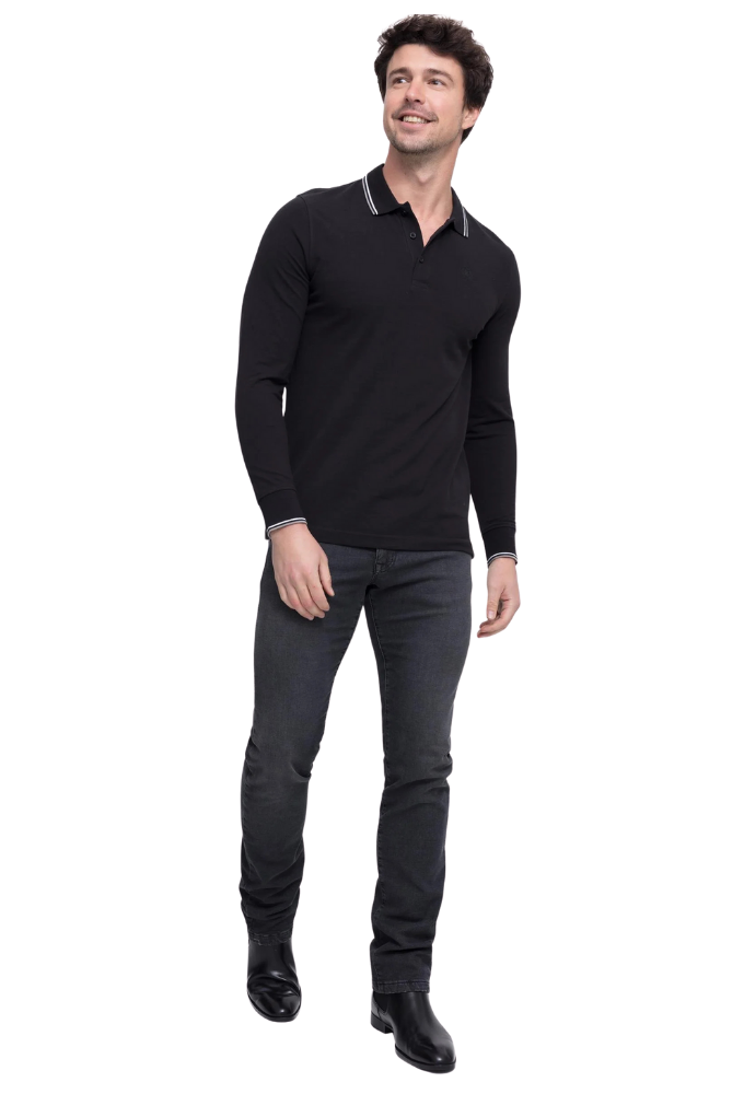 Vaquero Corte Recto Marco Hickey Negro Used Caster - Imagen 2