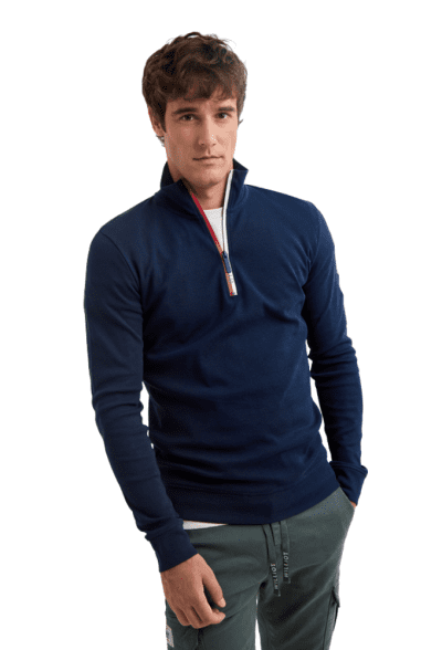 Jersey Williot Cuello Cremallera Azul Marino