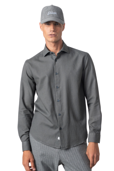 Camisa tintado gris Etiem