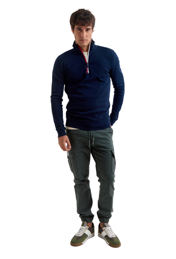 Jersey Williot Cuello Cremallera Azul Marino - Imagen 7