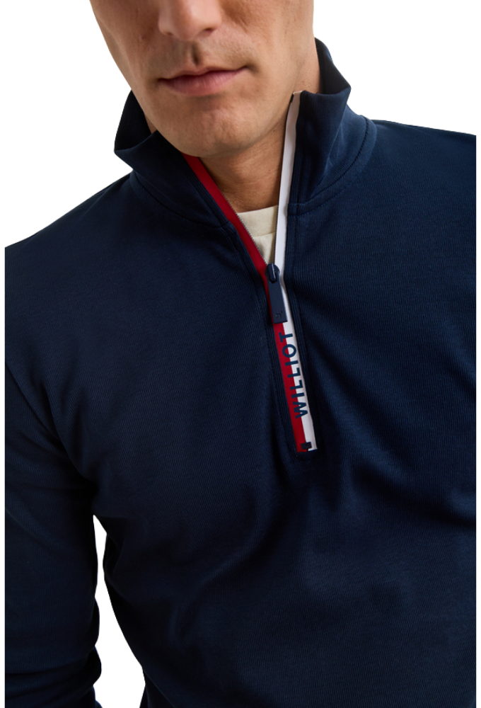 Jersey Williot Cuello Cremallera Azul Marino - Imagen 2