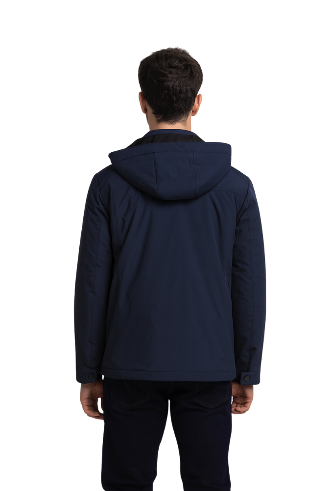 Parka jordan Azul Marino Coronel Tapioca - Imagen 3