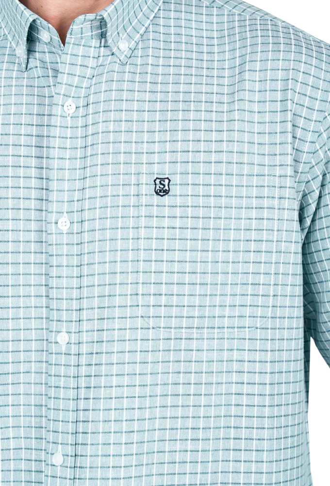 Camisa de Viyela Verde Cuadro Fino Sts - Imagen 2