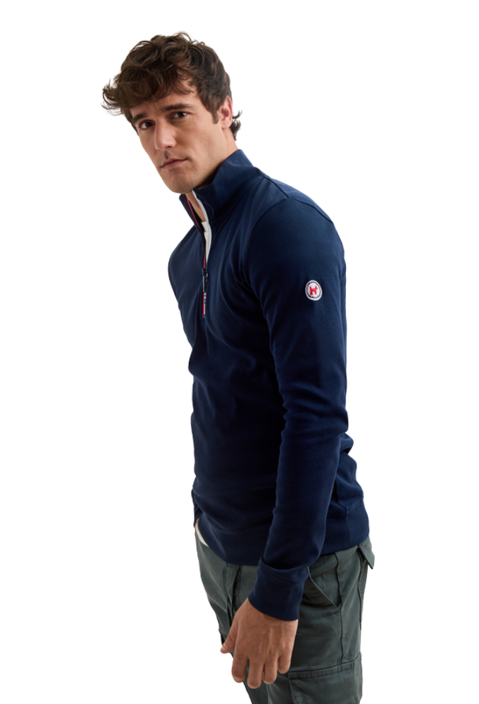 Jersey Williot Cuello Cremallera Azul Marino - Imagen 3