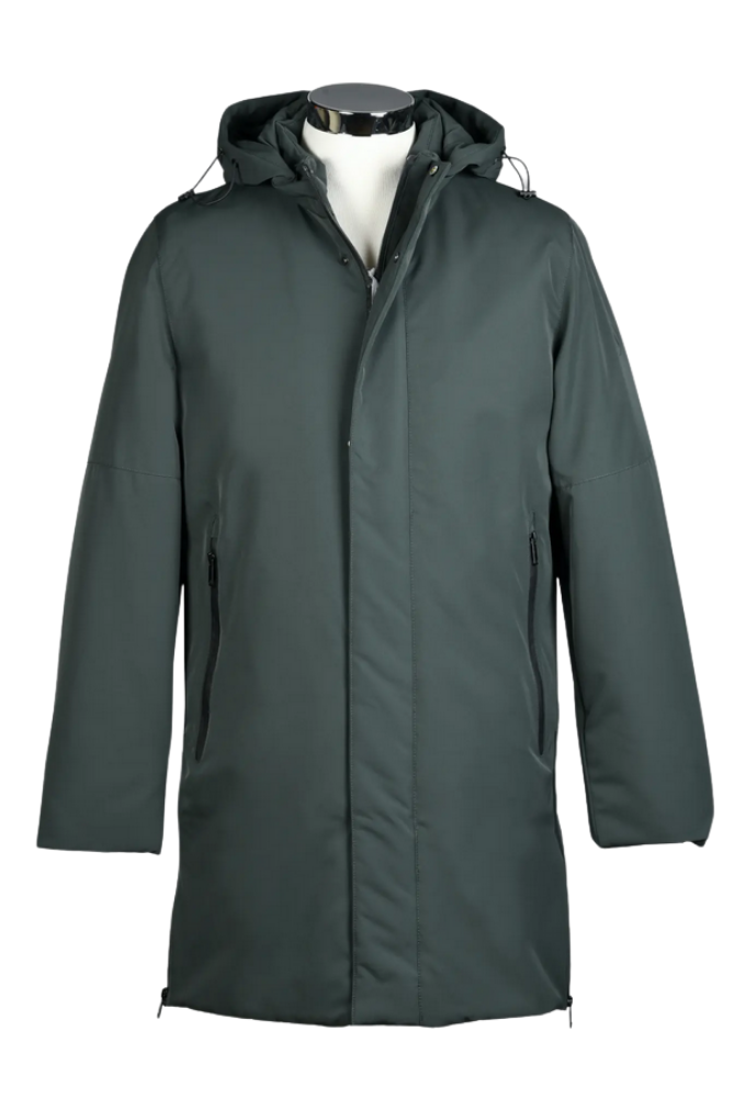 Parka larga entrenador verde - Imagen 4