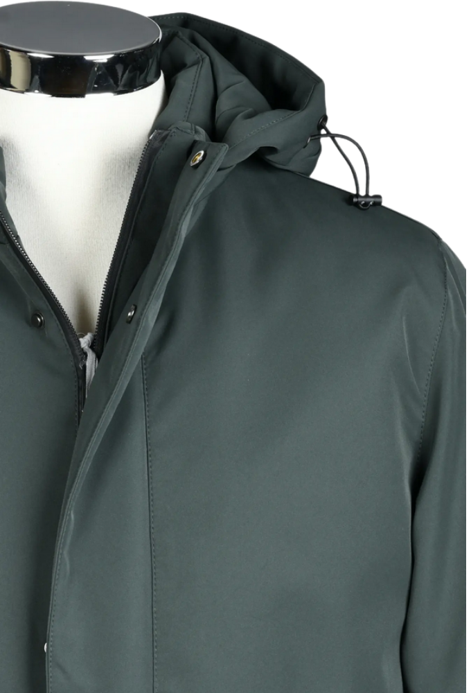 Parka larga entrenador verde - Imagen 5