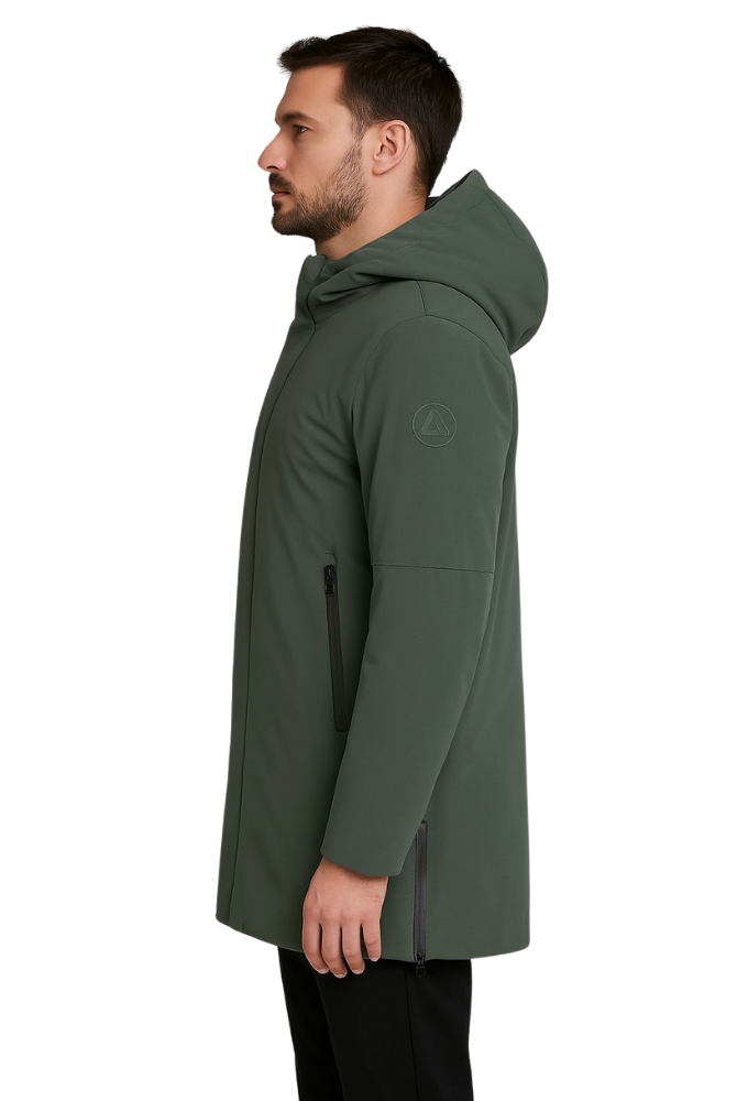 Parka larga entrenador verde - Imagen 2