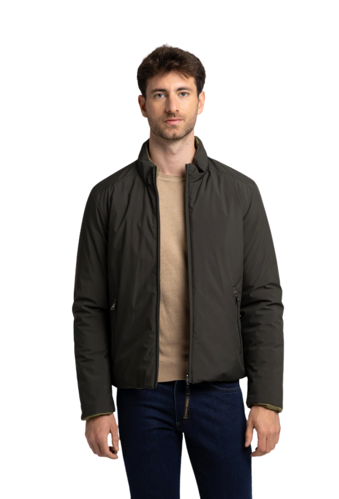 Cazadora borges Reversible Coronel Tapioca Verde y Caqui - Imagen 4