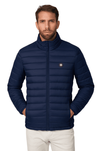 Cazadora Acolchada Azul Marino Urban Button