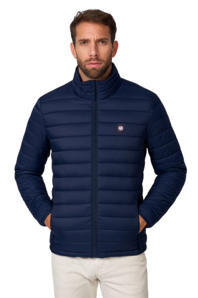 Cazadora Acolchada Azul Marino Urban Button