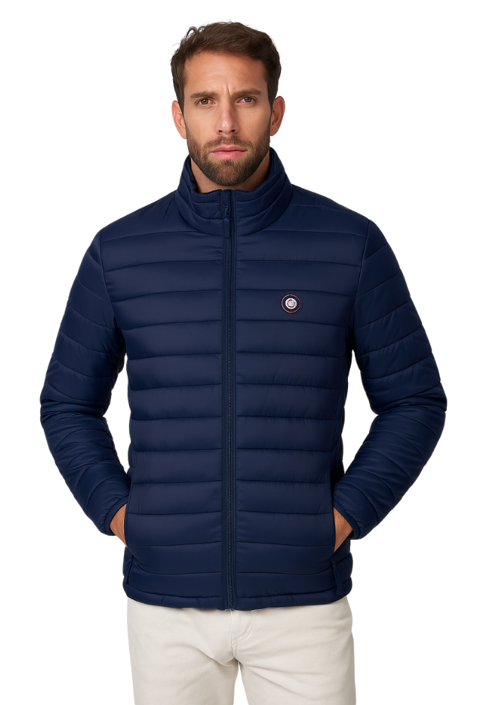 Cazadora Acolchada Azul Marino Urban Button